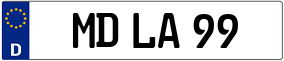 Trailer License Plate